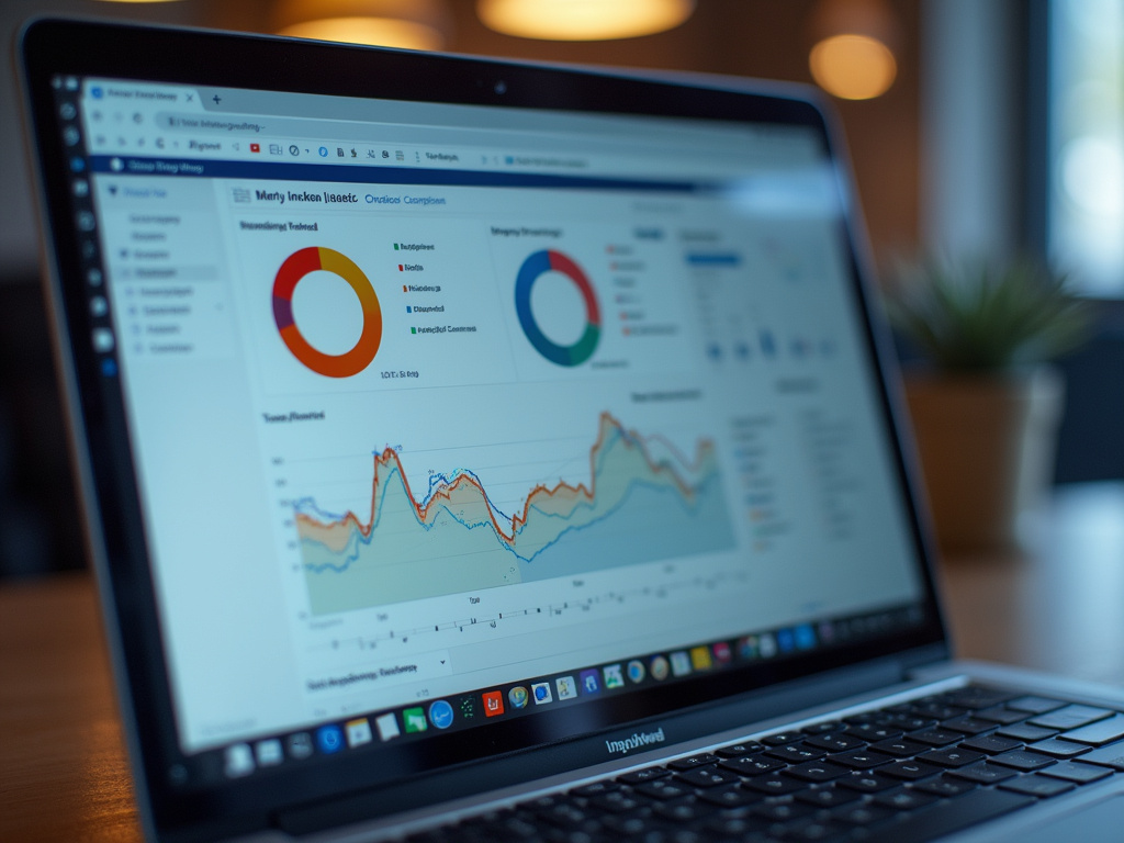 Laptop analytics dashboard — BlckPanda paid media
