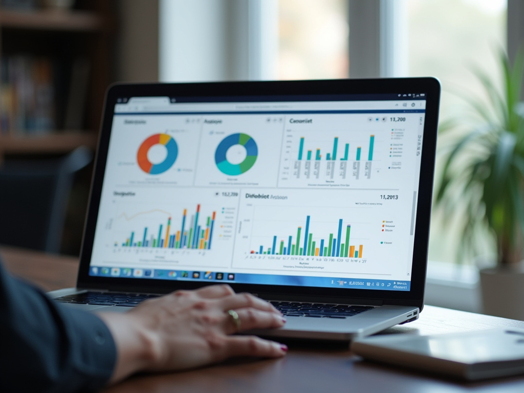 Laptop analytics dashboard — SEO agency Hialeah