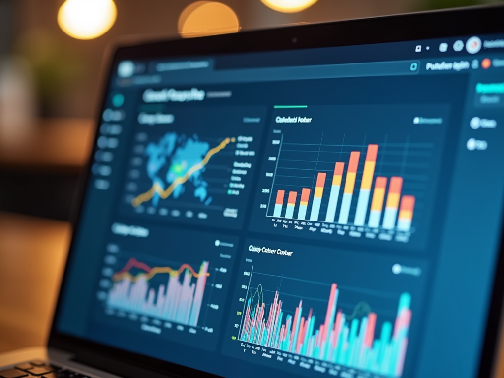 Laptop analytics dashboard — SEO agency Jupiter FL