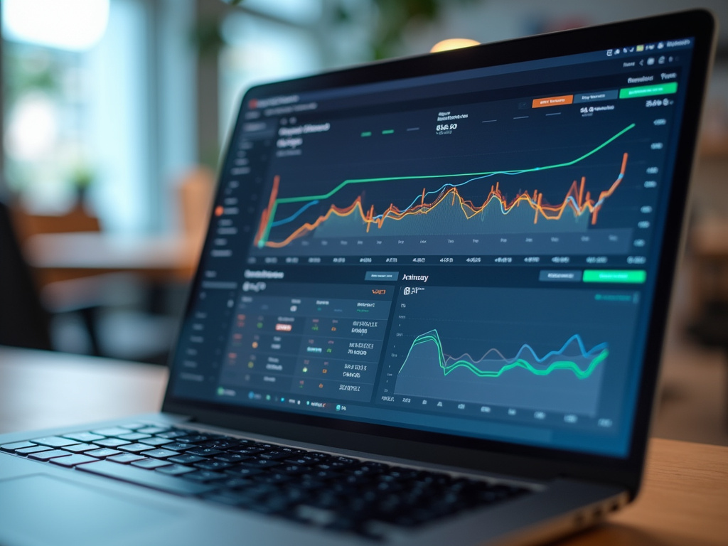 Laptop analytics dashboard — SEO agency Jupiter FL