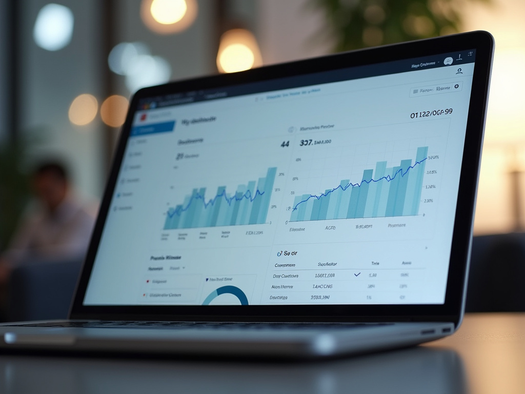 Laptop analytics dashboard — SEO agency Miami Beach