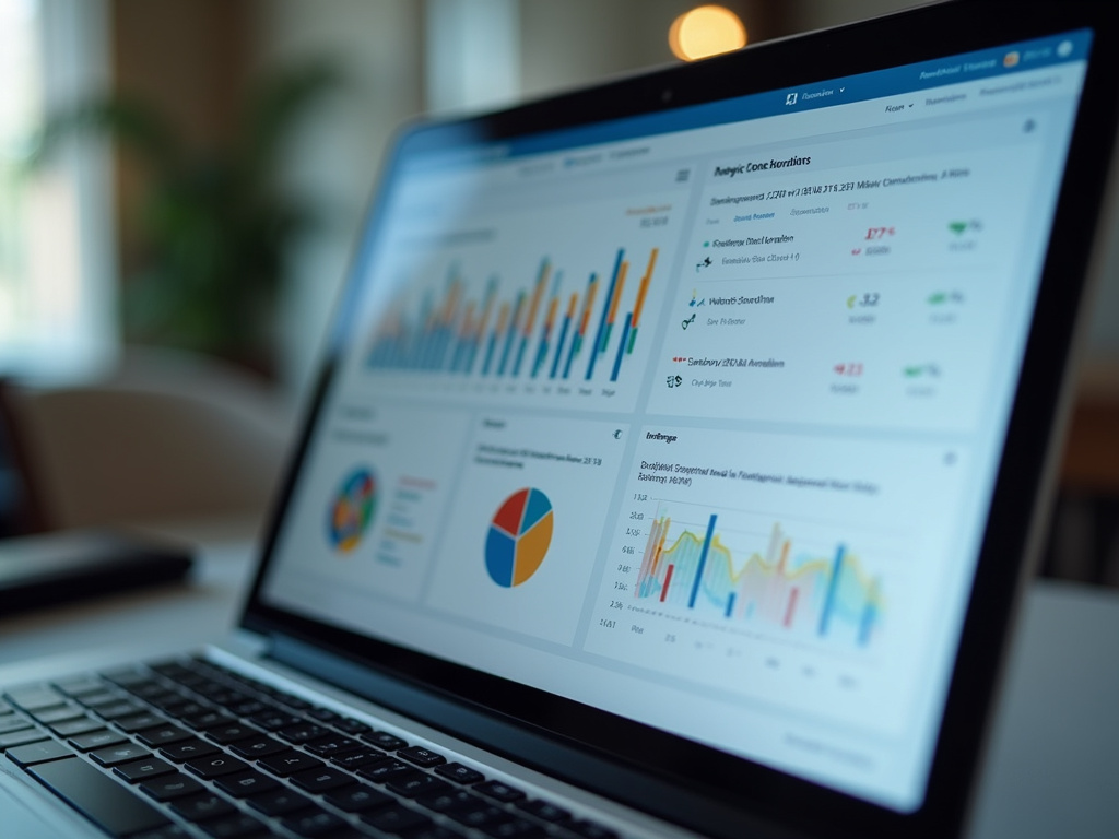 Laptop analytics dashboard — SEO agency Miami Beach