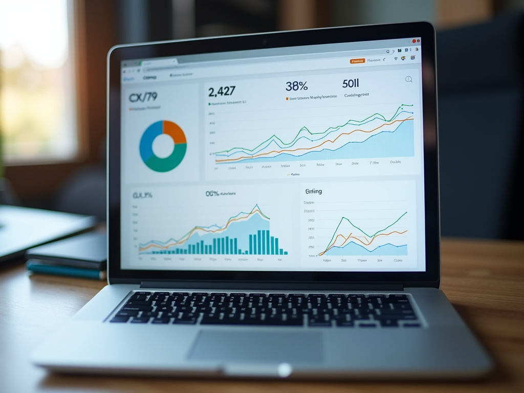 Laptop analytics dashboard — SEO agency Miami Beach