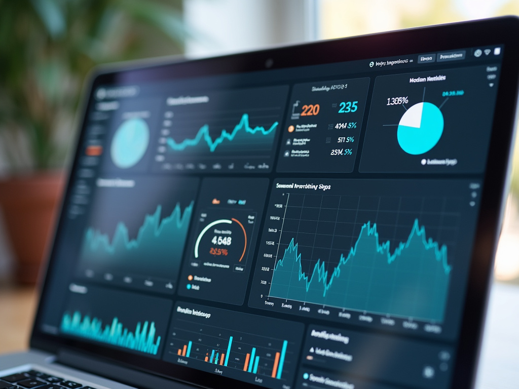 Laptop analytics dashboard — SEO agency Miami Beach