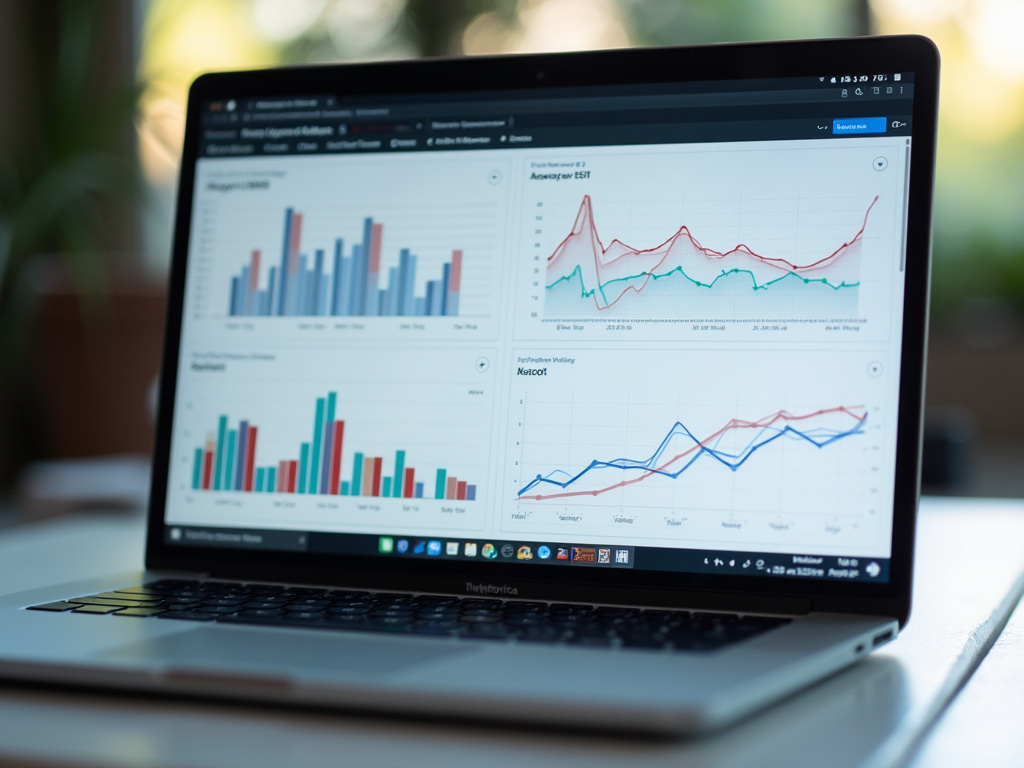 Laptop analytics dashboard — SEO agency Miami Beach