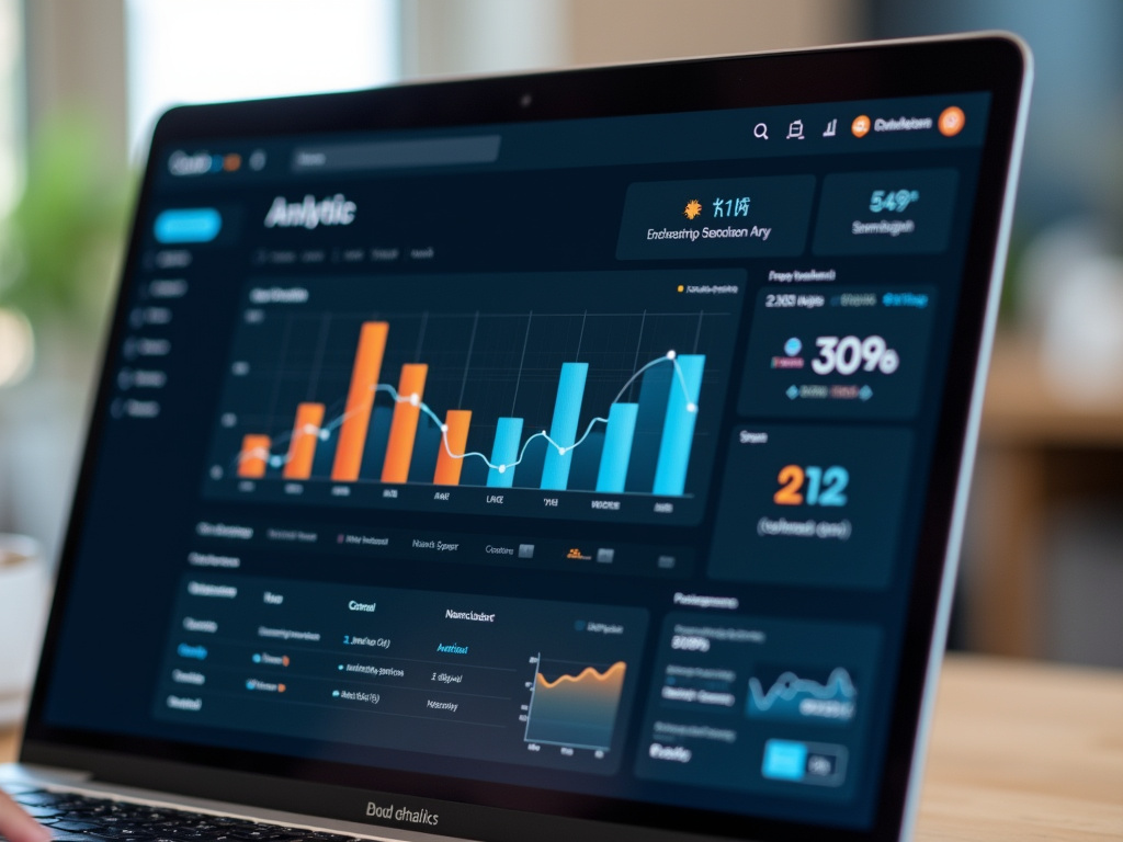 Laptop analytics screen — SEO agency Davie FL