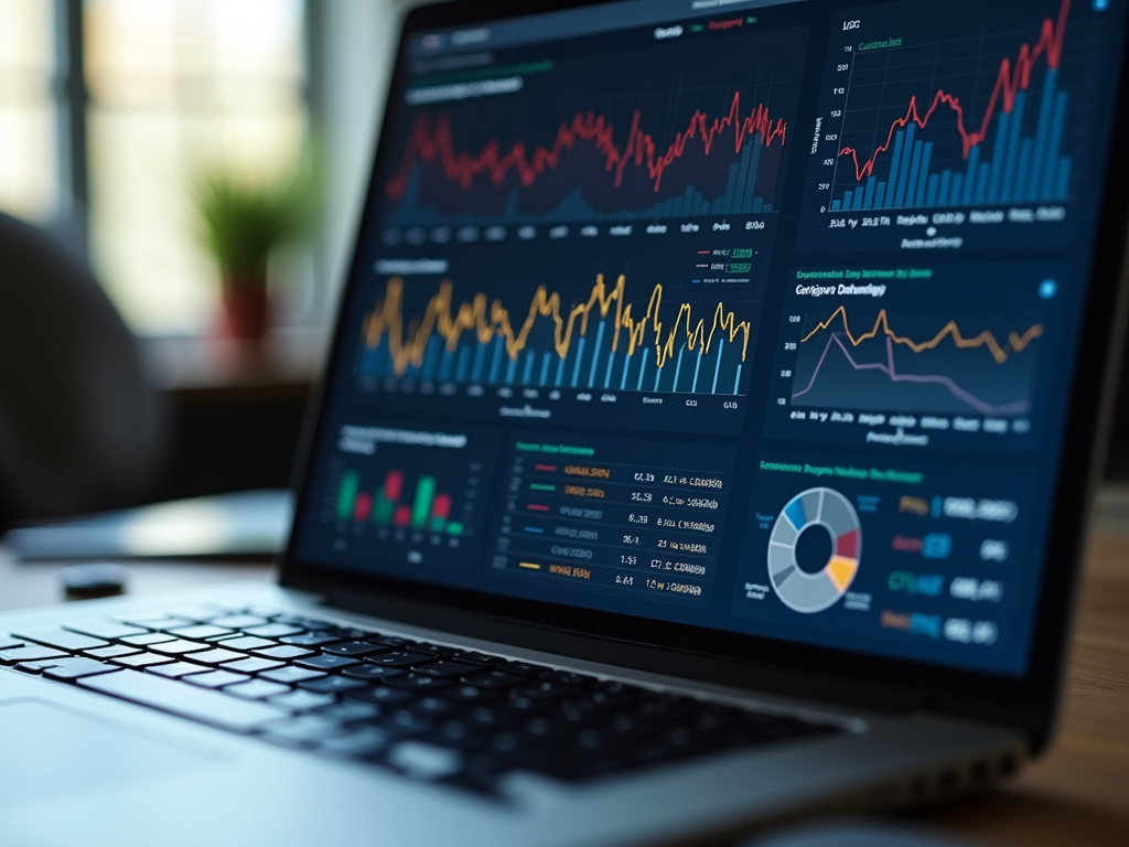 Laptop analytics screen — SEO agency Davie FL