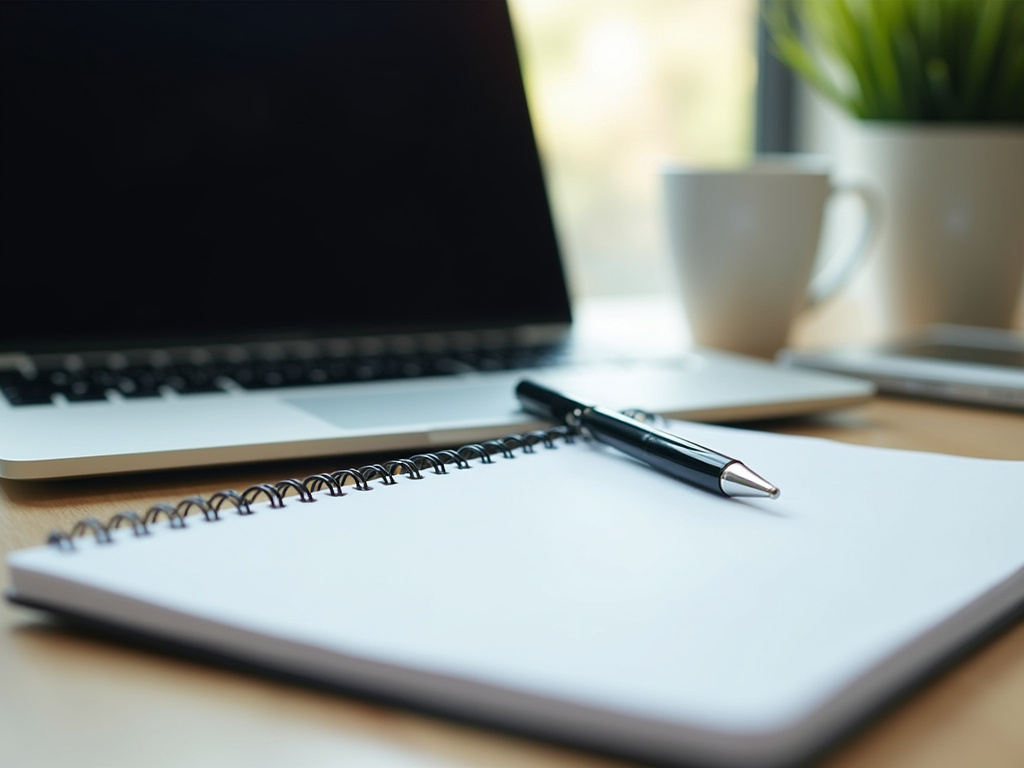 Laptop and notepad — BlckPanda law firm marketing