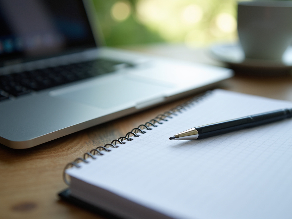 Laptop and notepad — BlckPanda law firm marketing