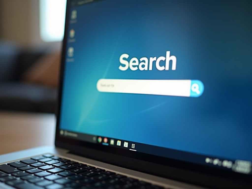 Laptop search screen — Google AI Overviews SEO