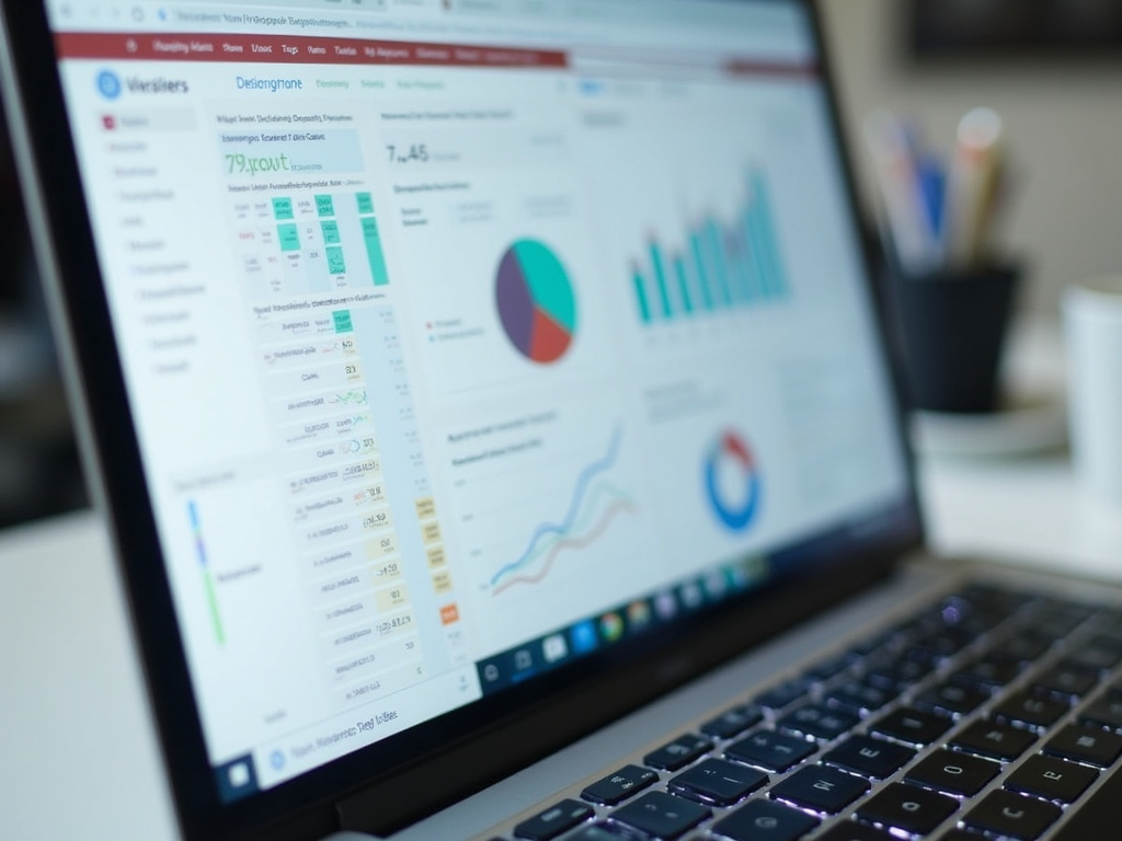 Laptop with charts — BlckPanda case studies