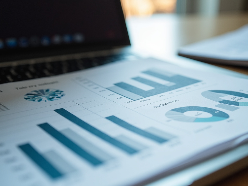 Laptop with charts — BlckPanda law firm marketing