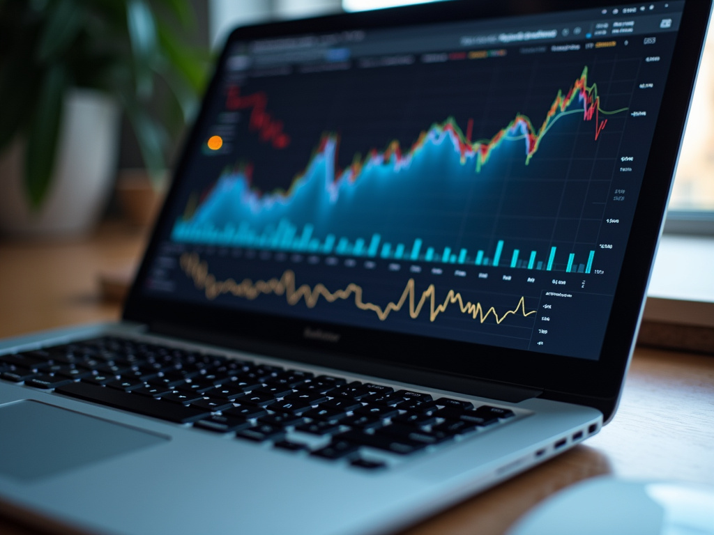 Laptop with graphs — BlckPanda paid media