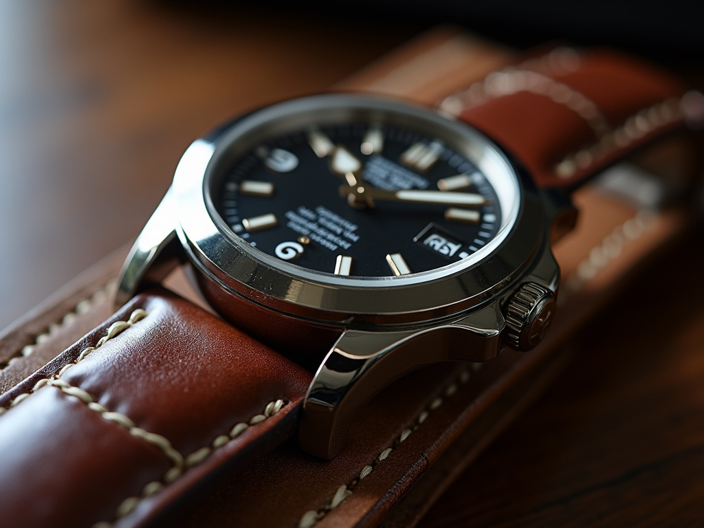 Leather watch strap — longines watches