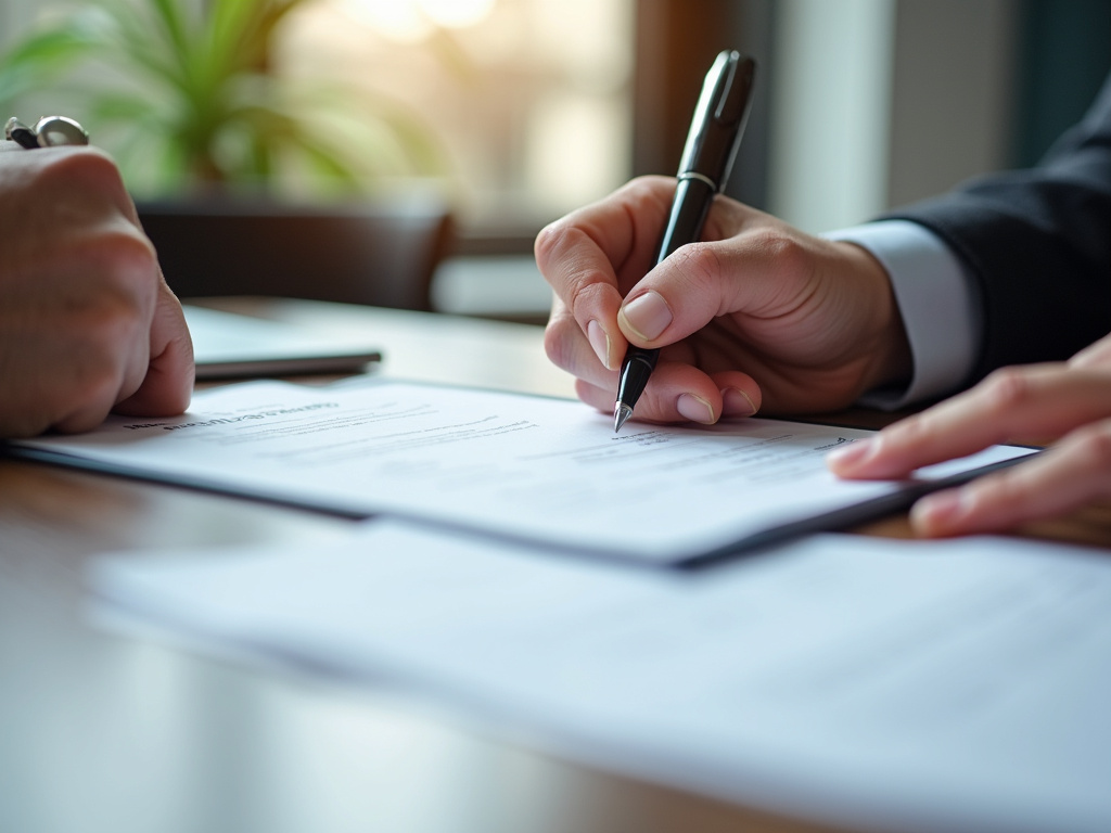 Loan paperwork signing — Montana title loans