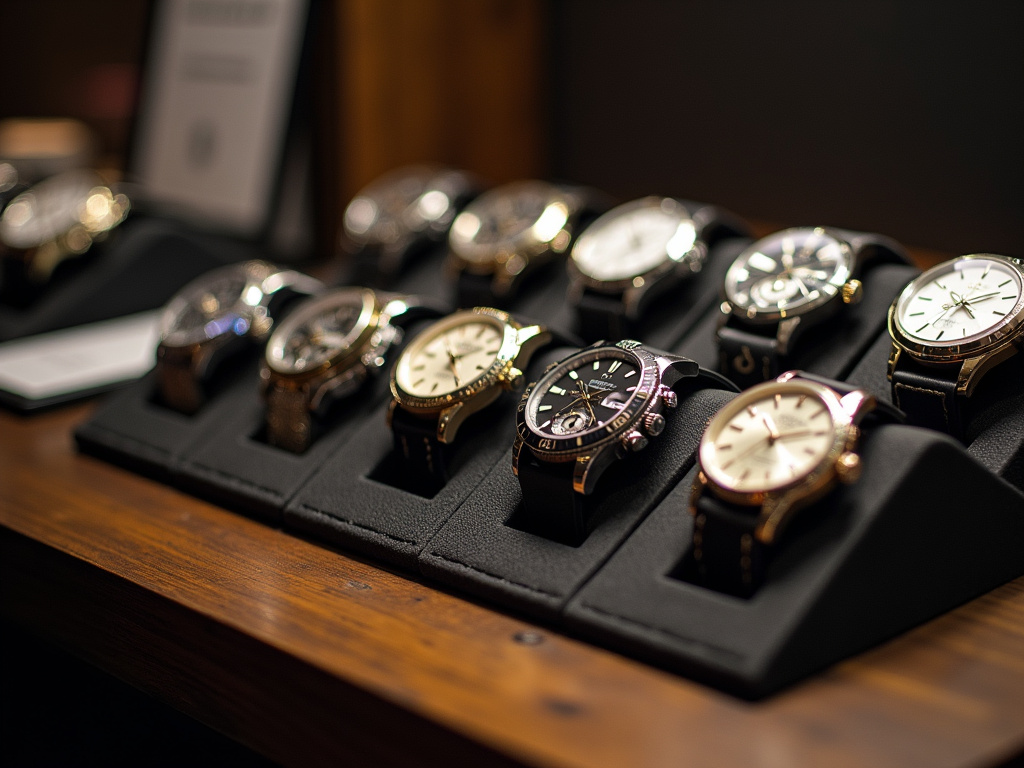 Luxury watch display — iwc schaffhausen watches