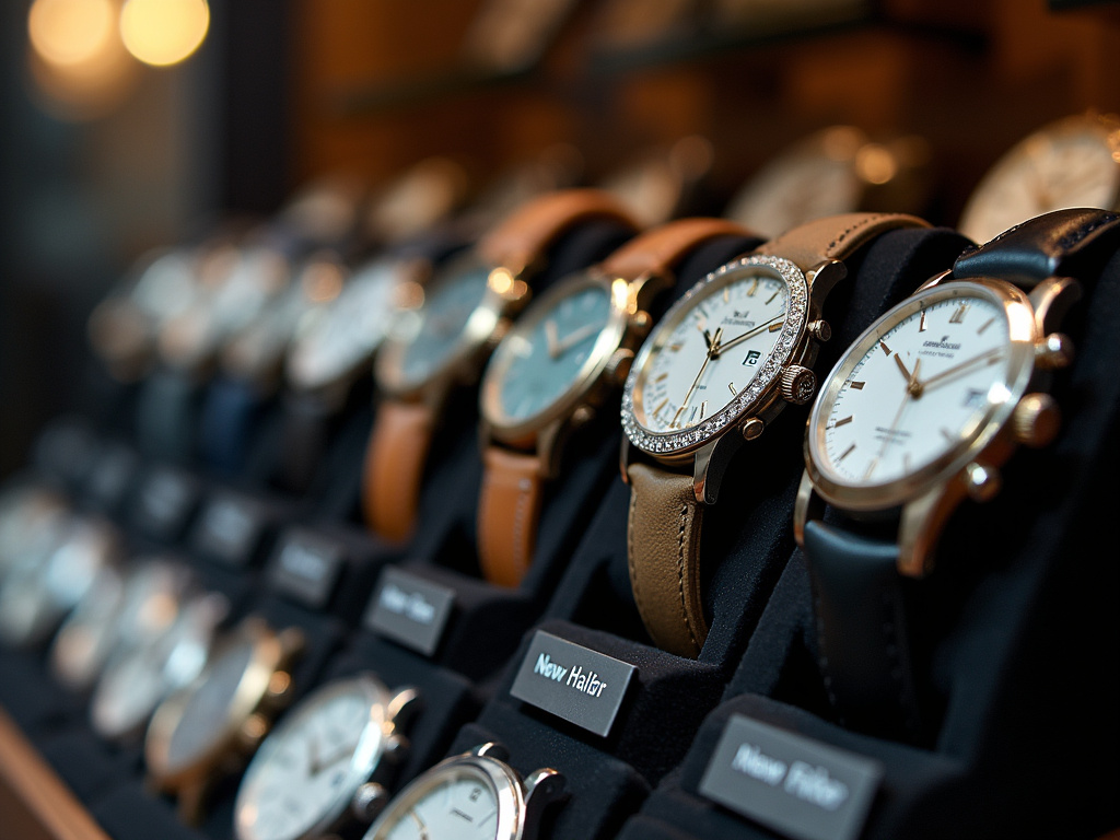 Luxury watch display — longines watches