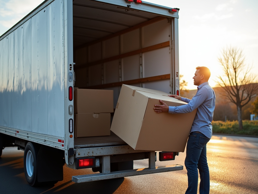 Moving truck loading — eco-friendly moving