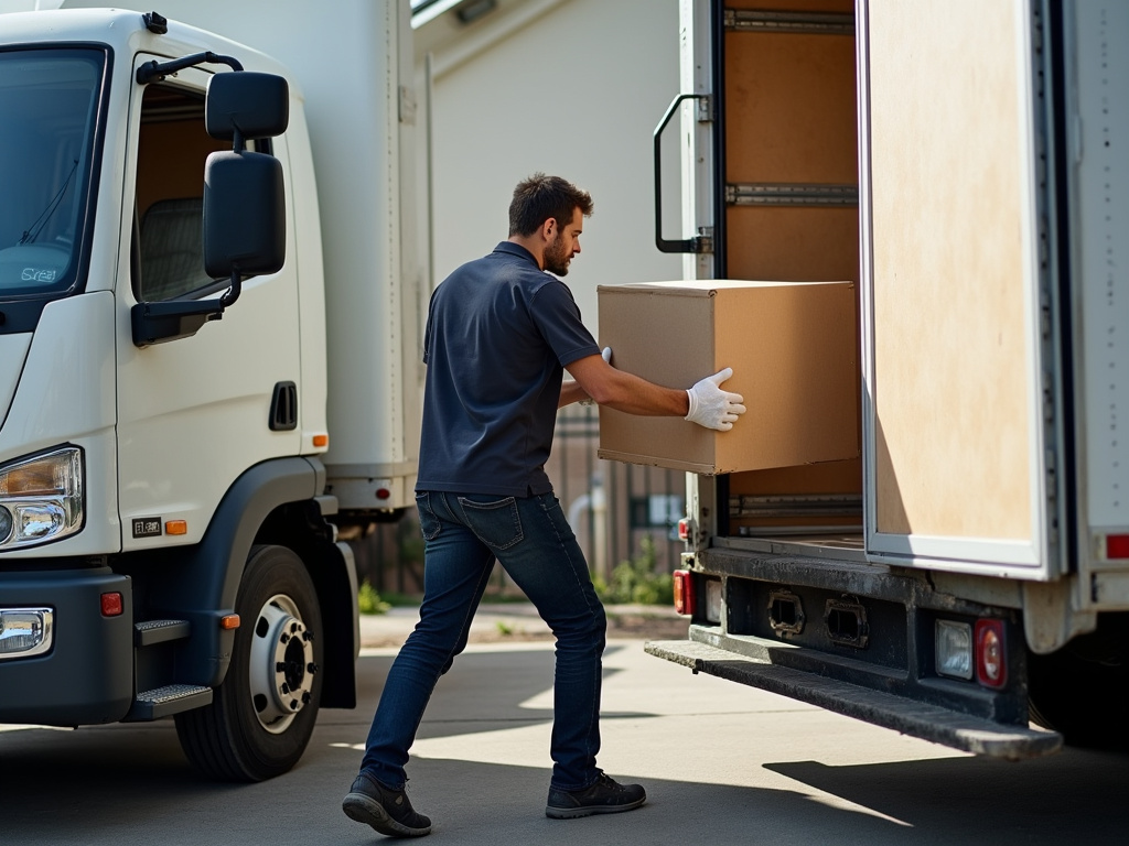 Moving truck loading — eco-friendly moving