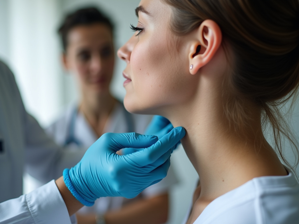 Neck examination — thyroid specialist austin