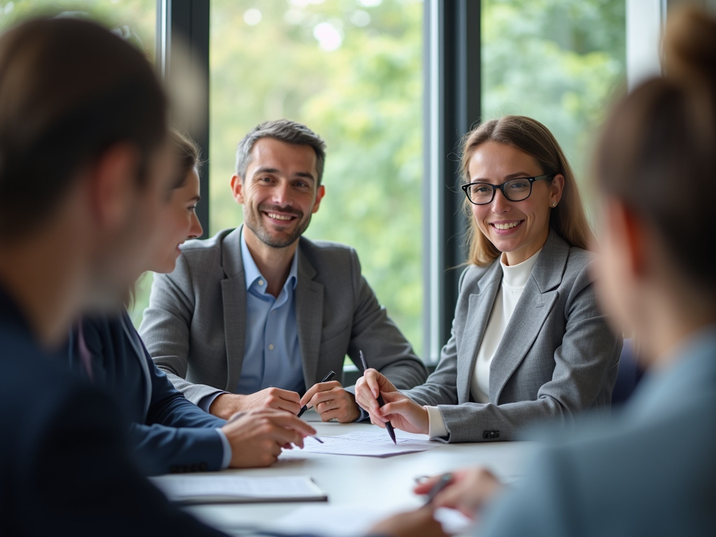 Office team meeting — SEO agency Davie FL