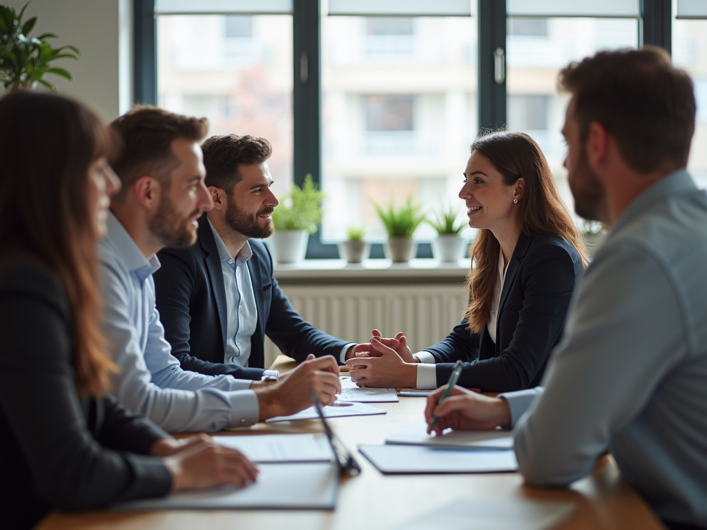 Office team meeting — SEO agency Hialeah