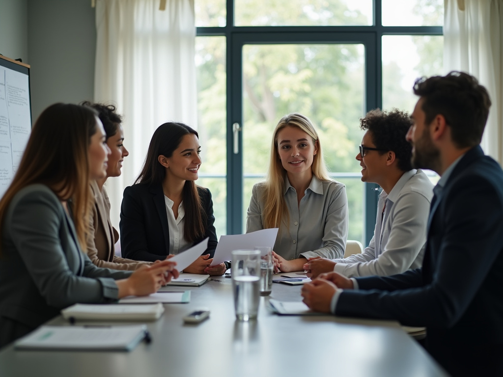 Office team meeting — SEO agency Jupiter FL