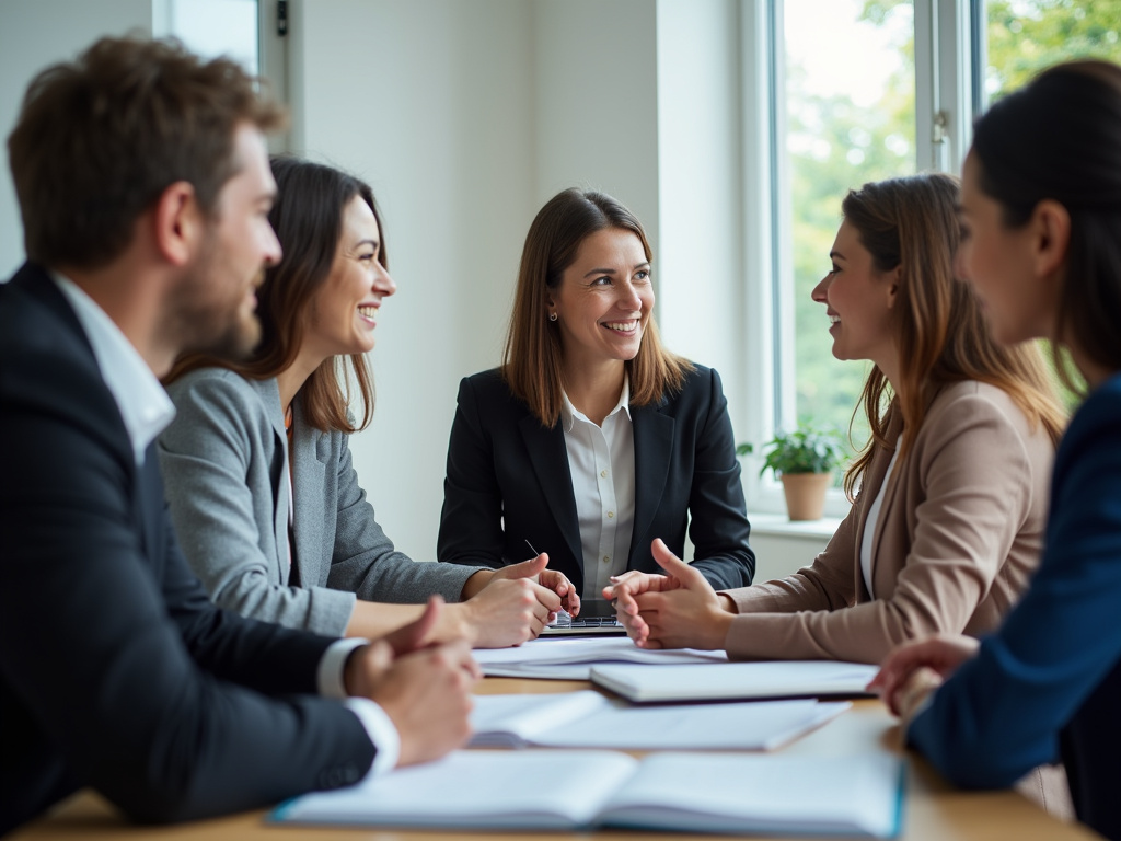 Office team meeting — SEO agency Jupiter FL