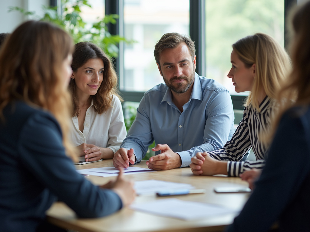 Office team meeting — SEO agency Plantation FL
