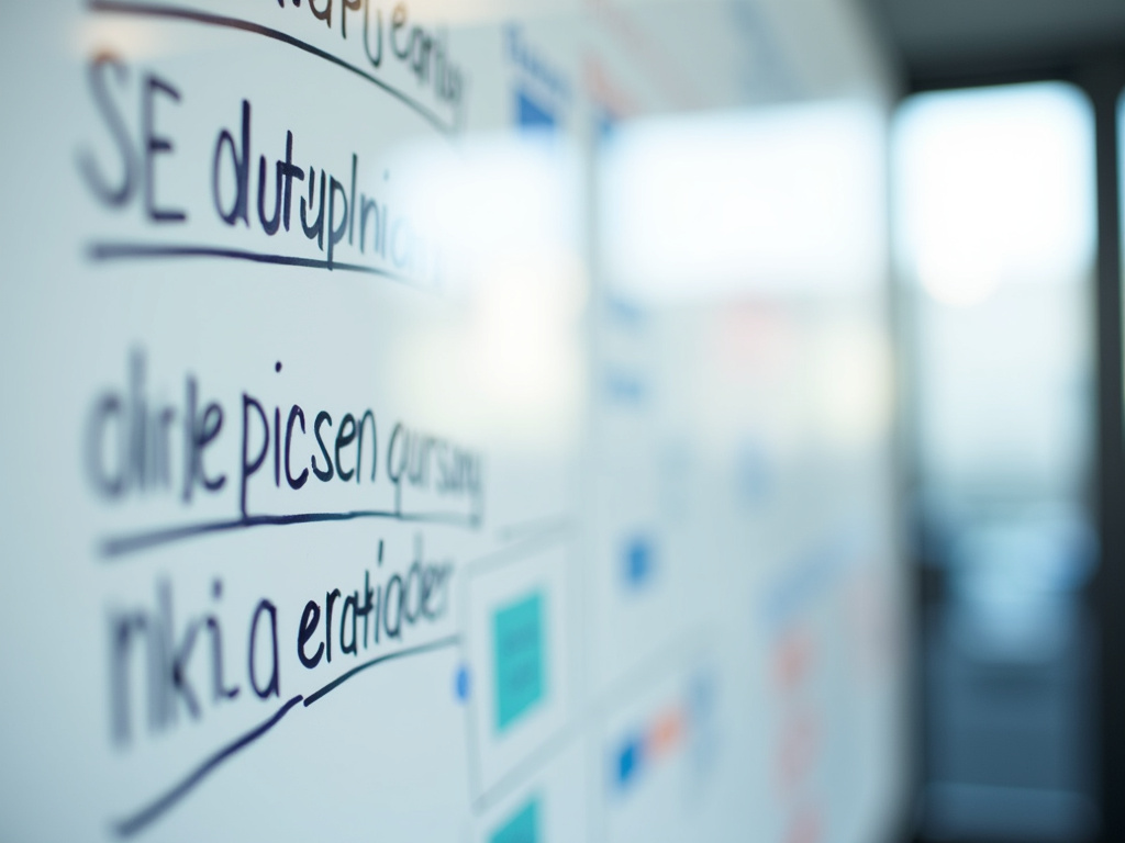 Office whiteboard chart — SEO agency Miami Beach