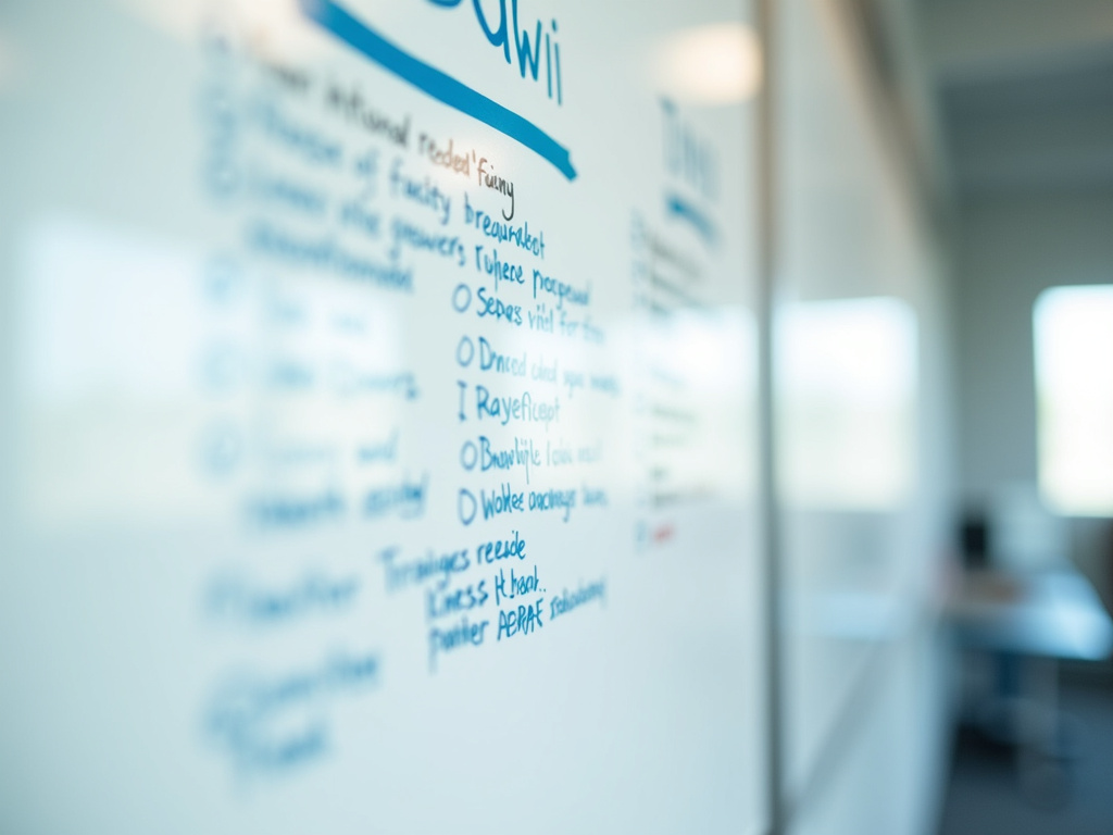 Office whiteboard chart — SEO agency Plantation FL