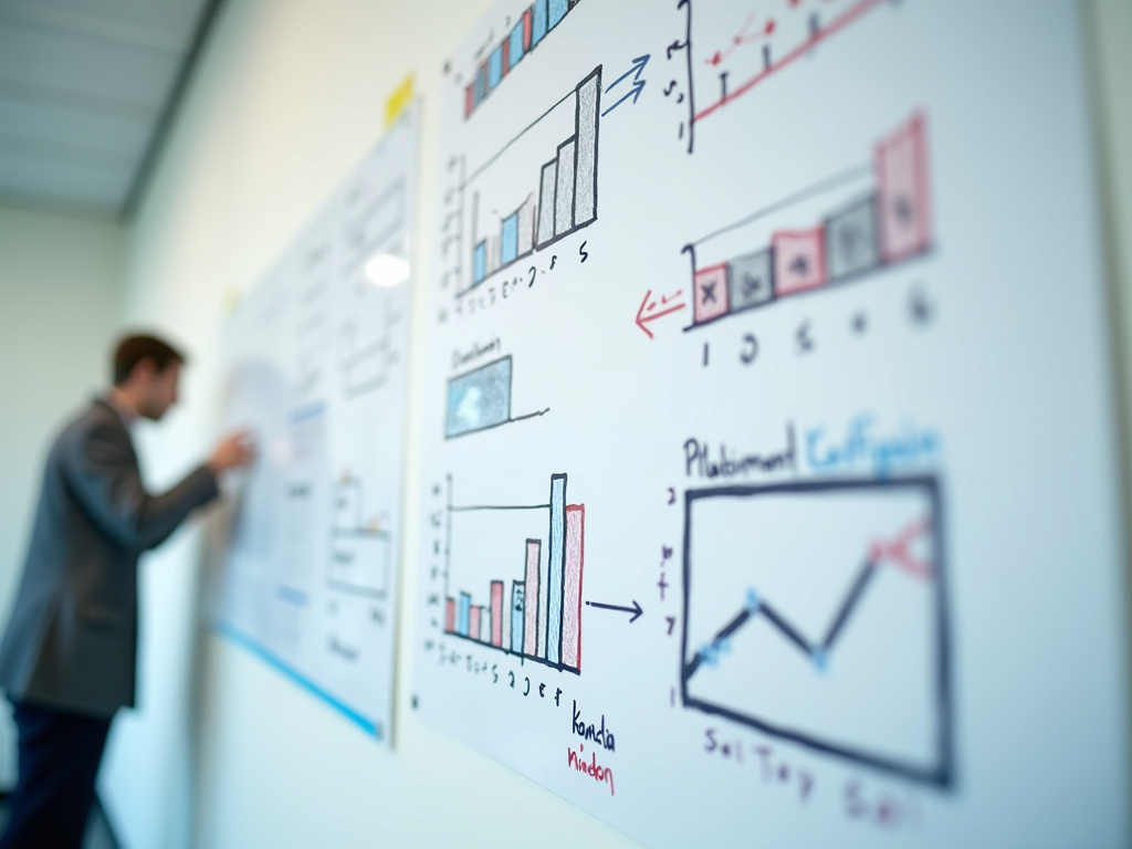 Office whiteboard charts — BlckPanda paid media