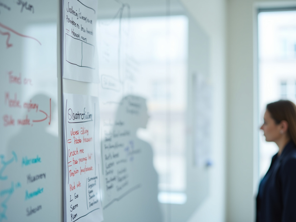 Office whiteboard charts — SEO agency Jupiter FL
