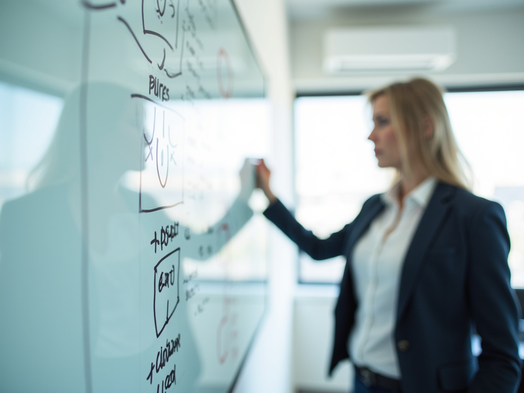 Office whiteboard charts — SEO agency Jupiter FL