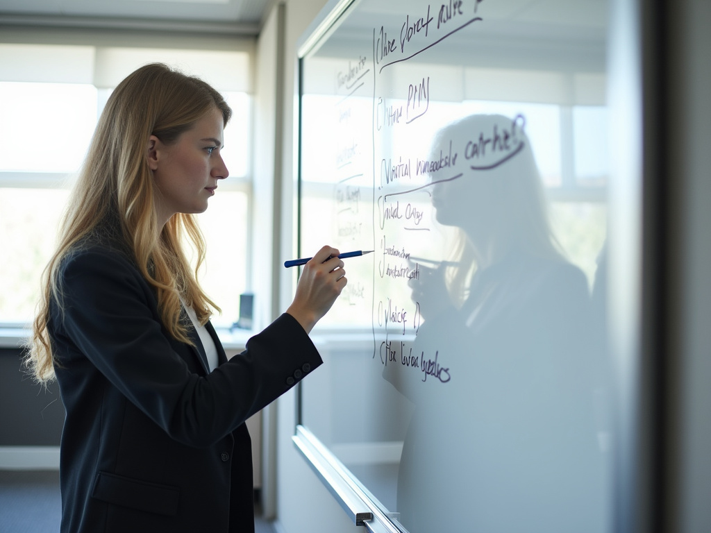 Office whiteboard meeting — SEO agency Davie FL