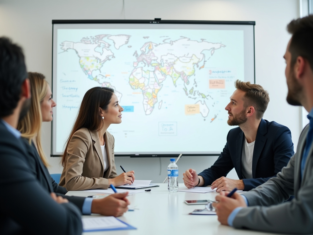 Office whiteboard meeting — SEO agency Davie FL