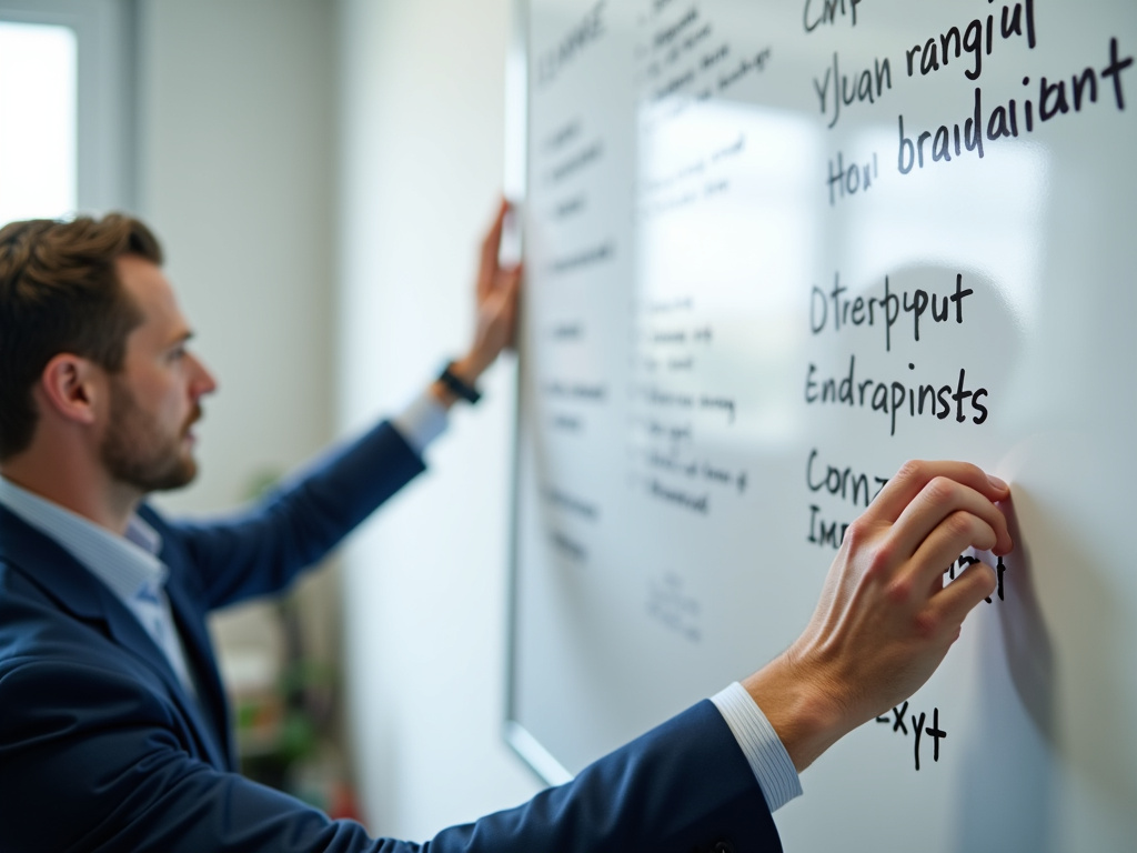Office whiteboard meeting — SEO agency Plantation FL