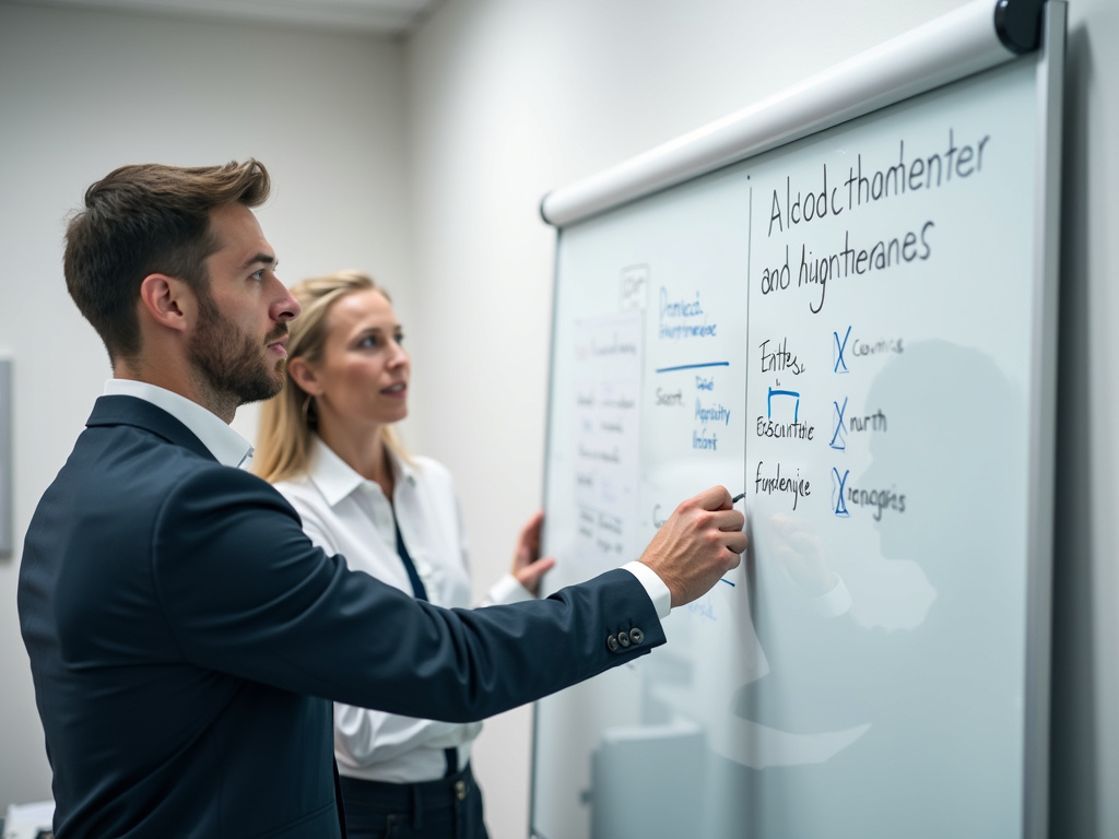 Office whiteboard meeting — SEO agency Plantation FL