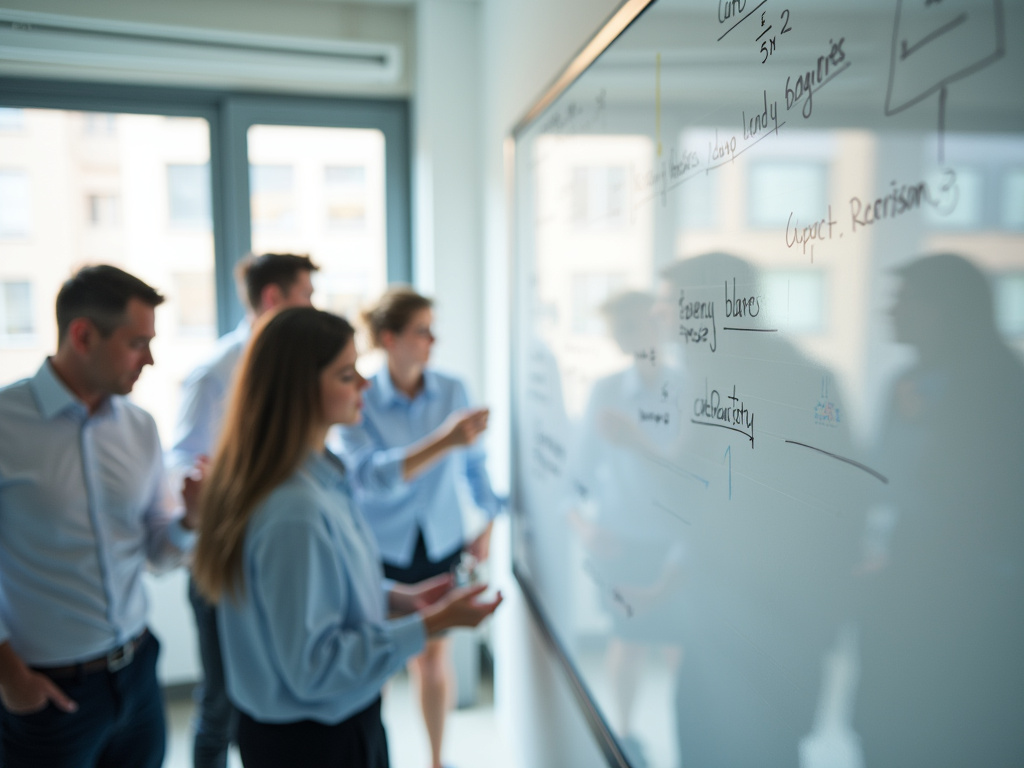 Office whiteboard meeting — SEO agency Plantation FL