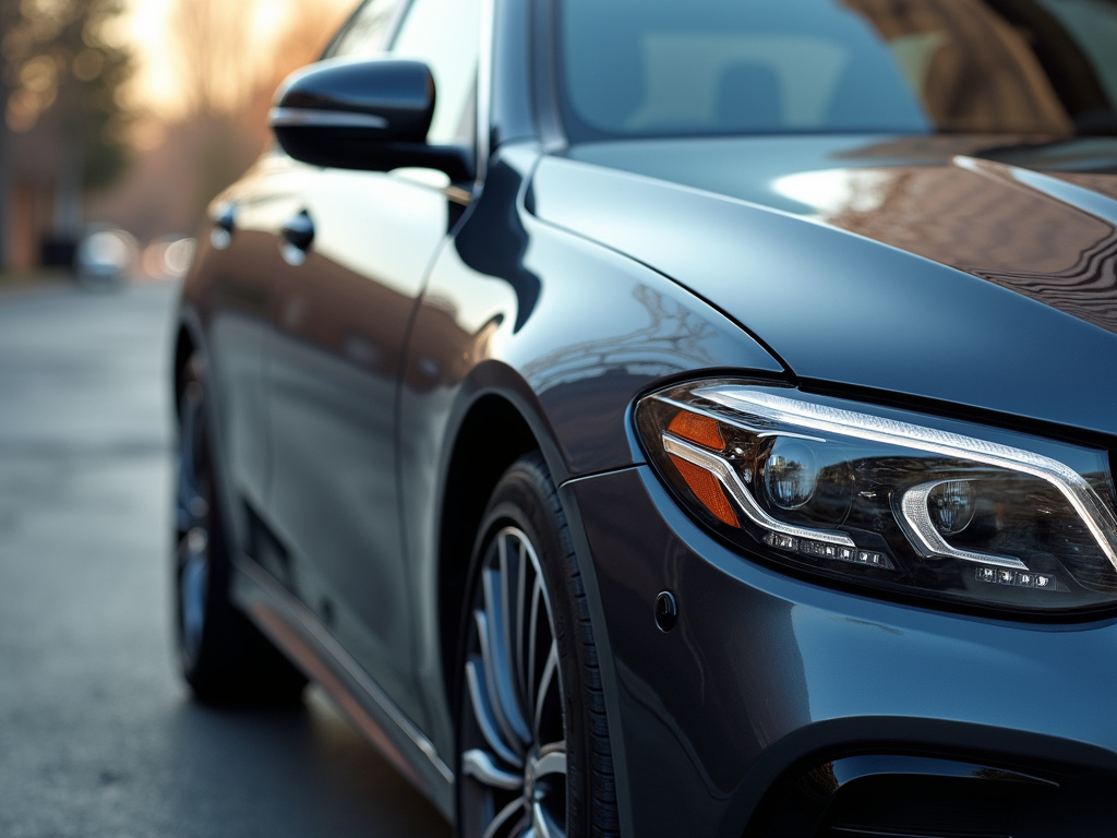 Parked sedan — title loans colorado