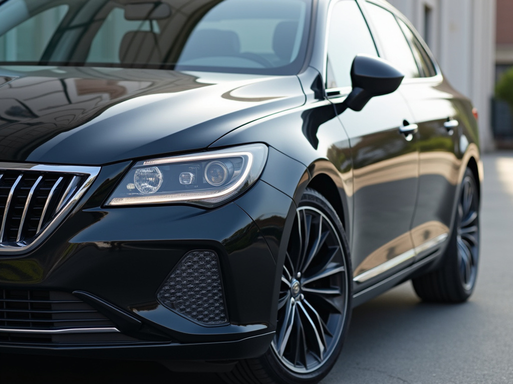 Parked sedan — title loans colorado