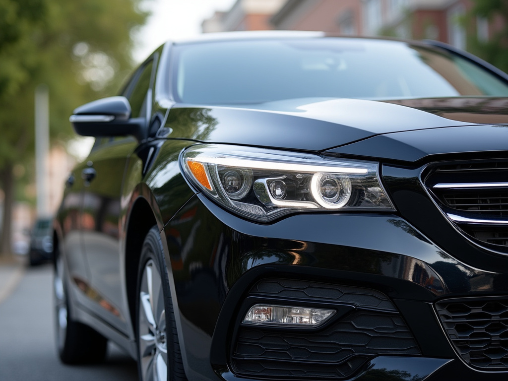 Parked sedan — title loans colorado