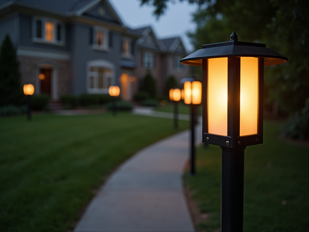 Pathway light fixtures — solar lighting systems