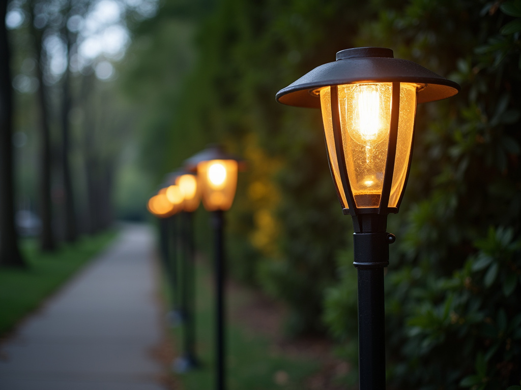 Pathway light fixtures — solar lighting systems
