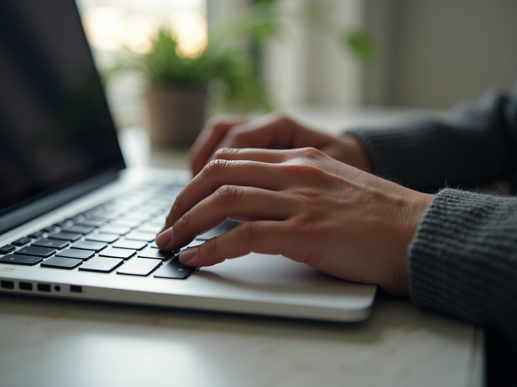 Person typing keyboard — Google AI Overviews SEO