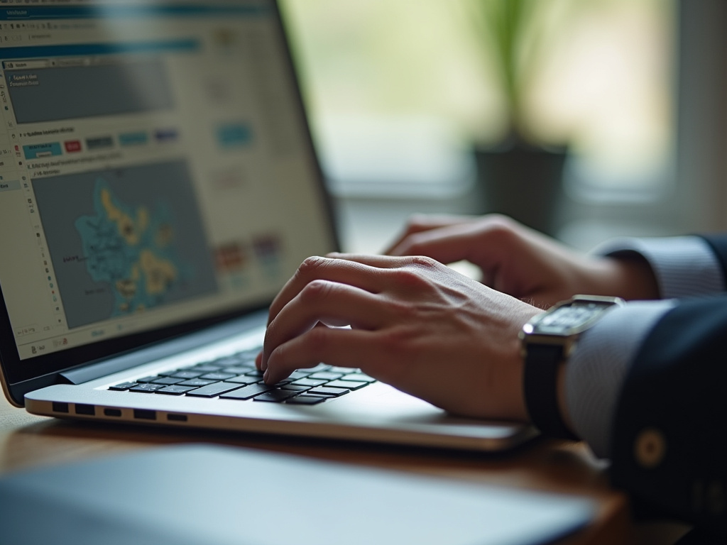 Person typing keyboard — Google AI Overviews SEO