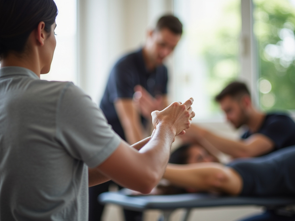 Physical therapy session — cold laser therapy austin
