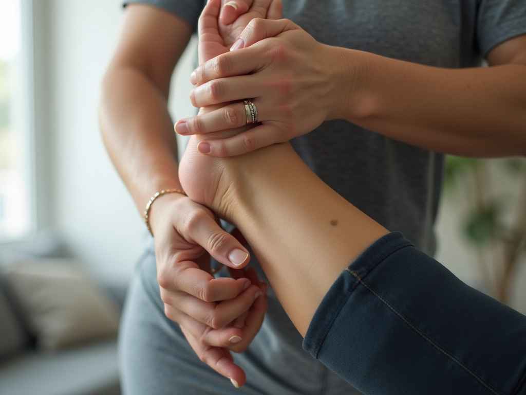 Physical therapy stretch — chiropractor austin