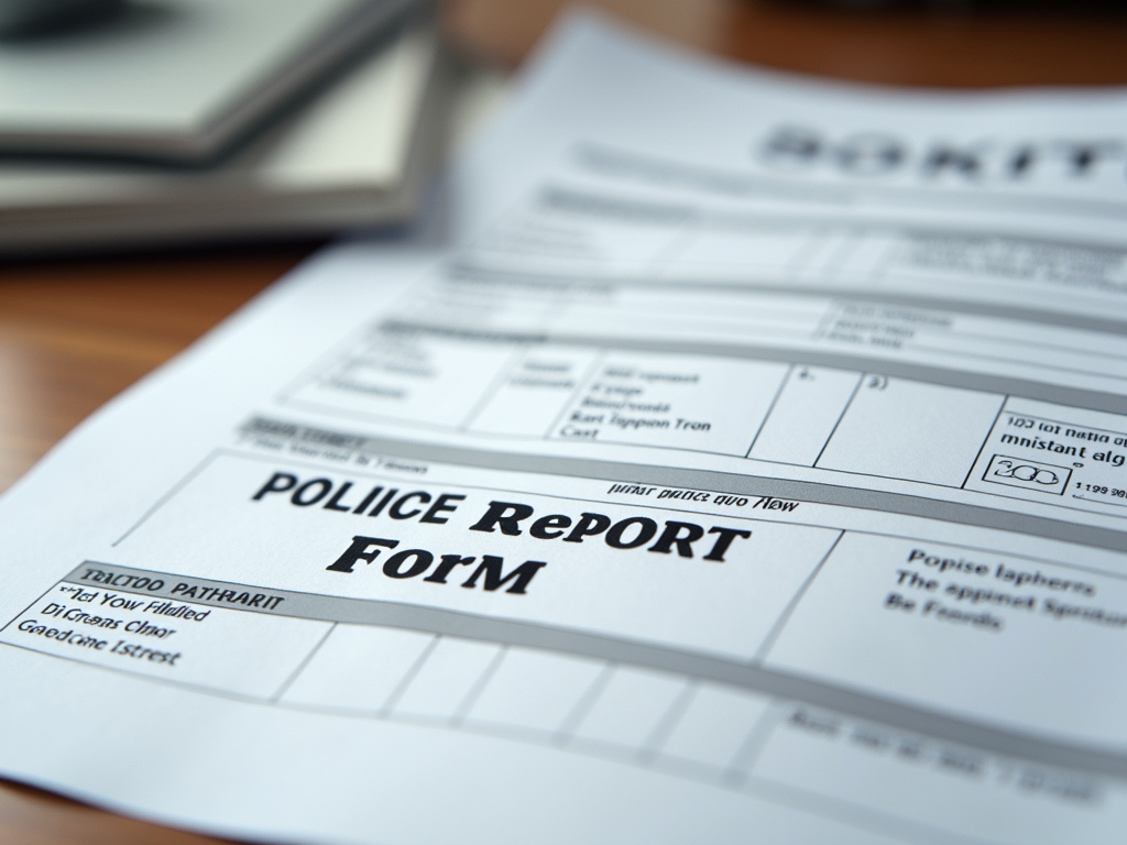 Police report form — car accident lawyer phoenix