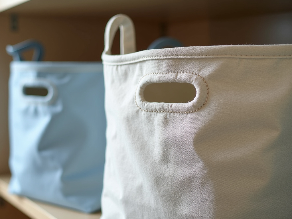 Reusable fabric bins — home organization in Tucson